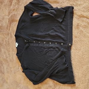 Old Navy black button front cardigan large